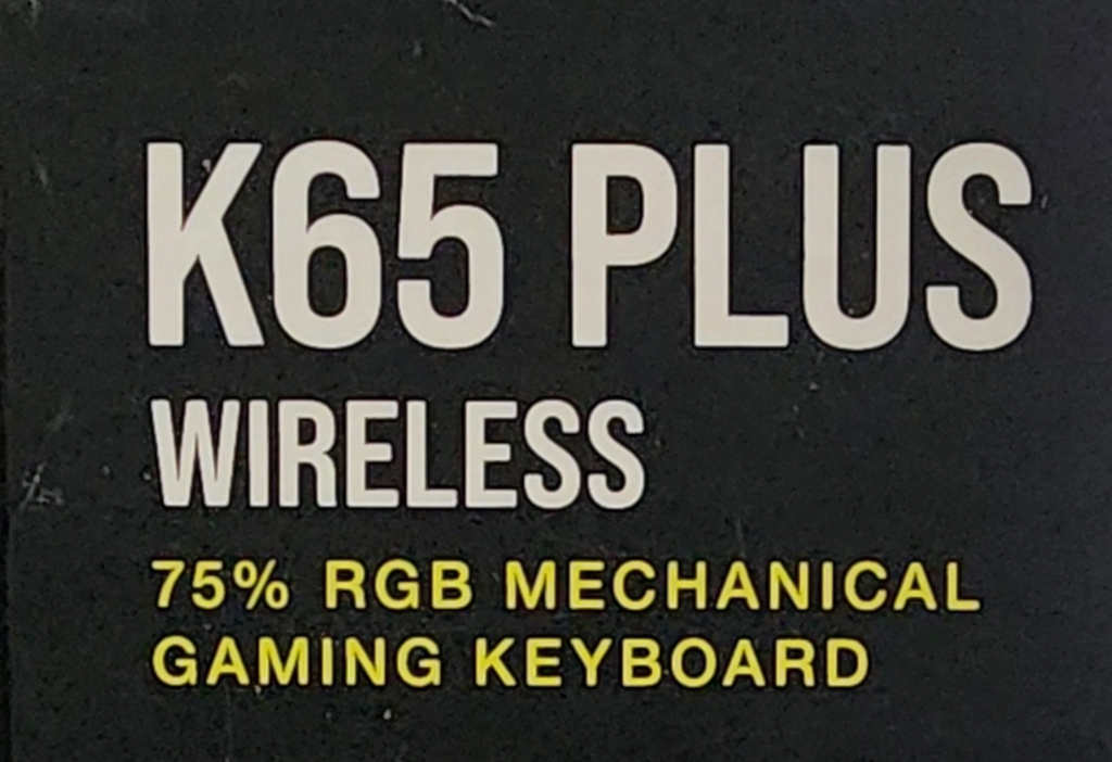 Corsair K65 Plus Wireless keyboard volume knob with tactile control for easy adjustments.